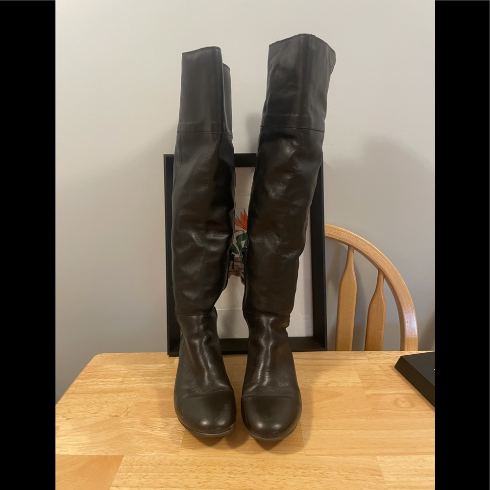 Town Shoes Knee High Leather Boots
